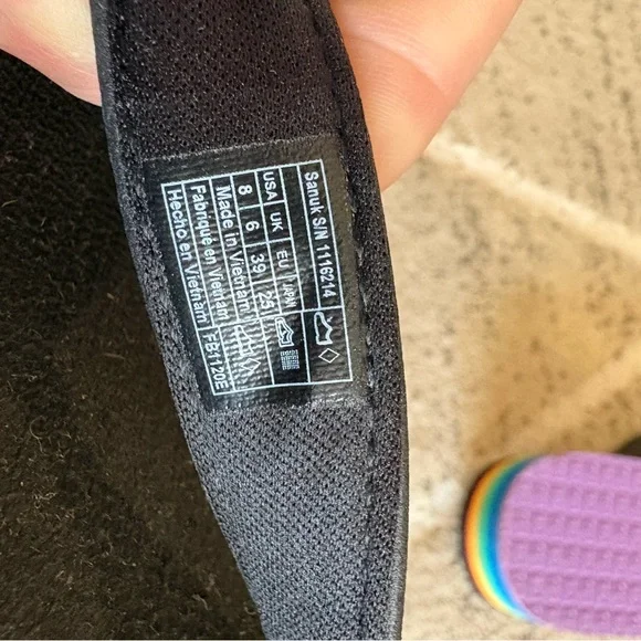 Sanuk Stacker Flatform Womens 8 Rainbow Flip Flop Black Sandals Summer Beach - Picture 6 of 6